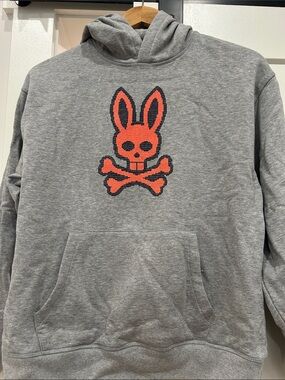 Psycho Bunny Boys  LANCASTER OVERSIZED BRUSHED FLEECE HOODIE -